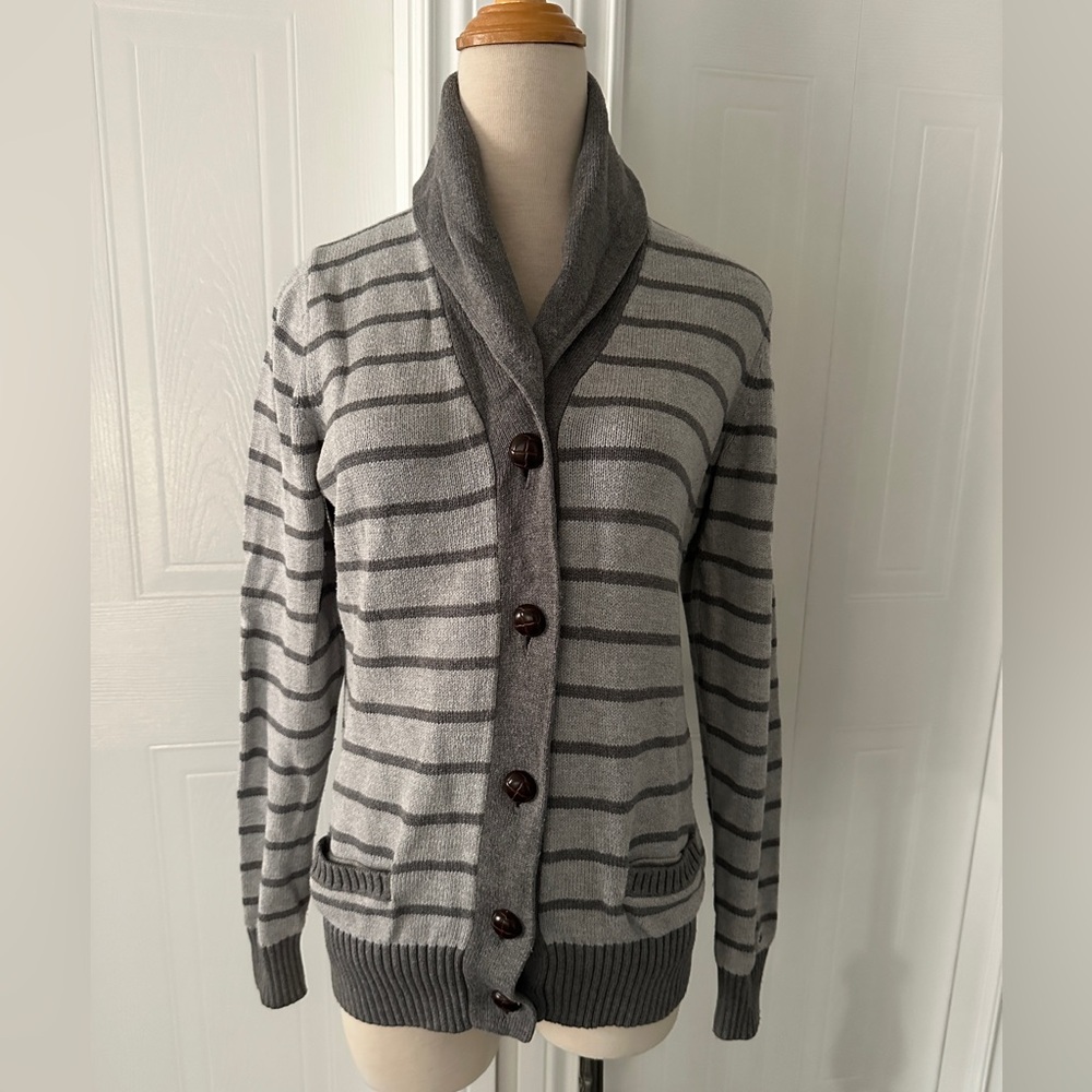 Vintage Tommy Hilfiger Striped Button Down Cardigan Sweater